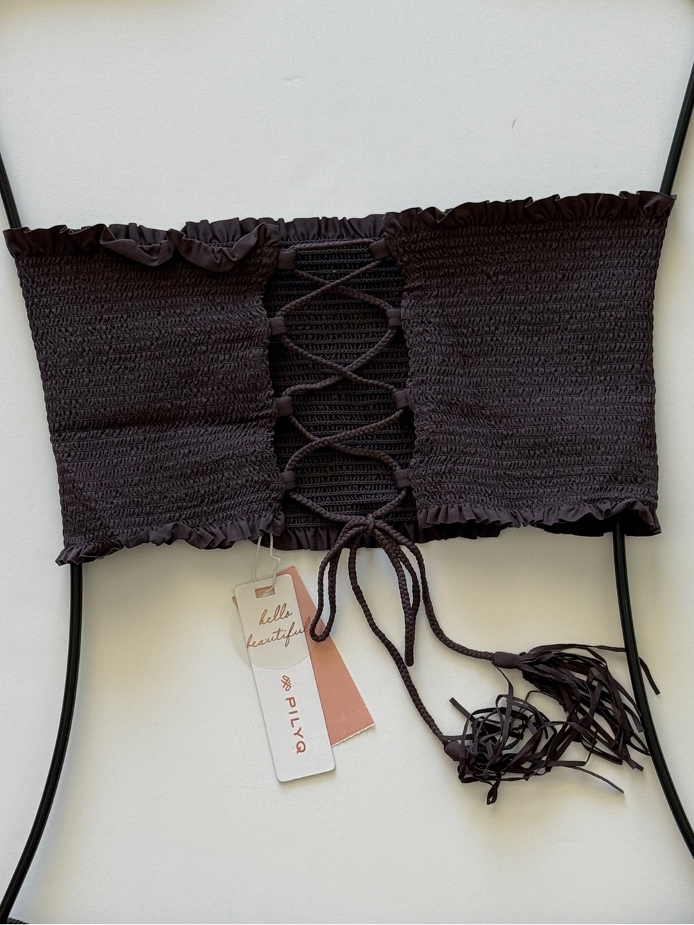 PQ Swim Coco SMOCKED Bandeau Bikini Top - Picture 10 of 12